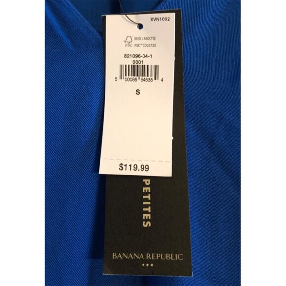 Banana Republic  Halter MAXI DRESS In Blue Corsica Sz S NWT - Picture 4 of 6